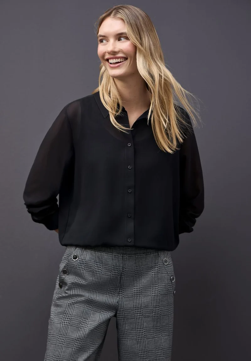 Chiffon Hemdbluse