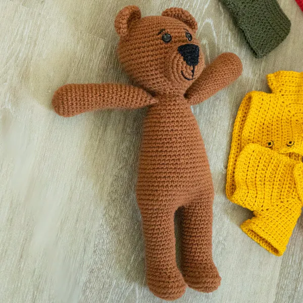 Häkelpaket „Traum-Ankleidebär“
