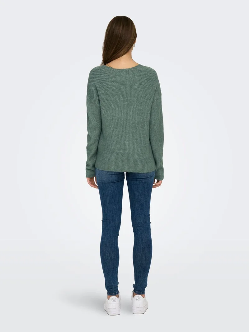 ONLCAMILLA V-NECK L/S PULLOVER KNT NOOS