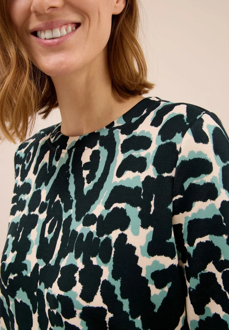 Cupro Touch Print-Shirt