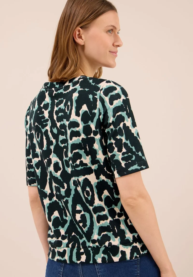 Cupro Touch Print-Shirt
