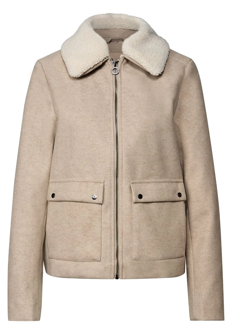 Jacke mit abnehmbarem Kragen