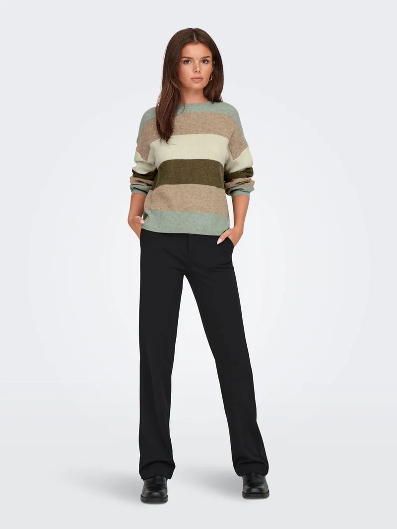 ONLATIA LIFE L/S STRIPE PULLOV KNT NOOS