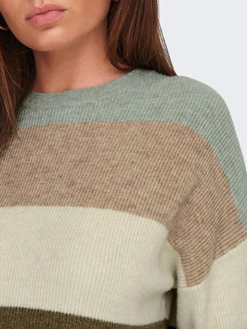ONLATIA LIFE L/S STRIPE PULLOV KNT NOOS