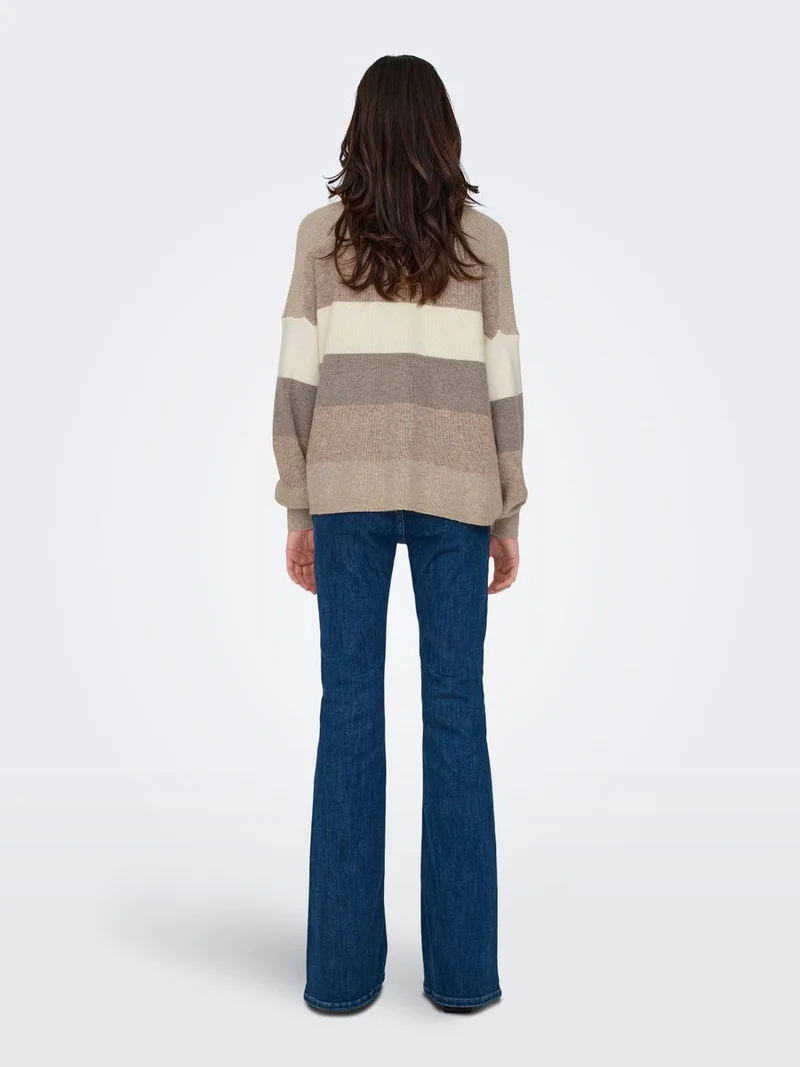 ONLATIA LIFE L/S STRIPE PULLOV KNT NOOS