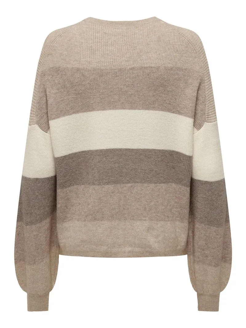 ONLATIA LIFE L/S STRIPE PULLOV KNT NOOS