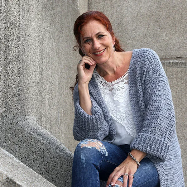 Yarn and Colors Maxi-Strickjacke – Häkelpaket