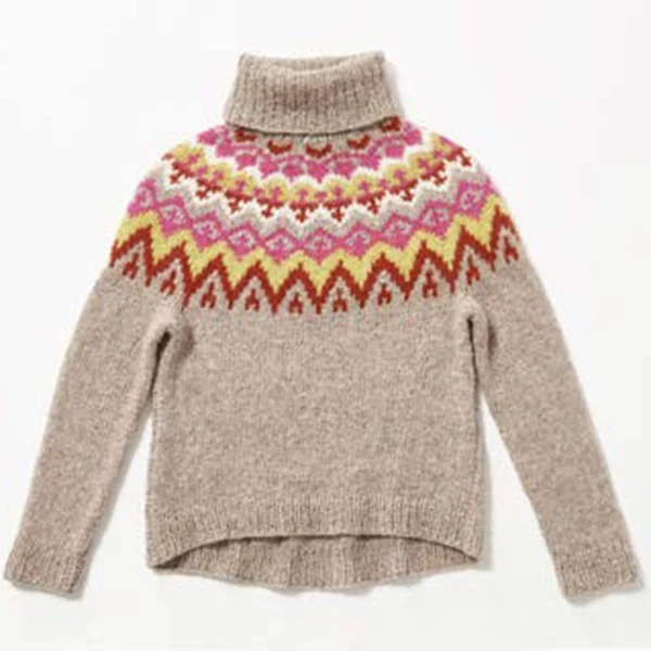 Strickanleitung „Brigitte Jaquard“-Pullover (digital)
