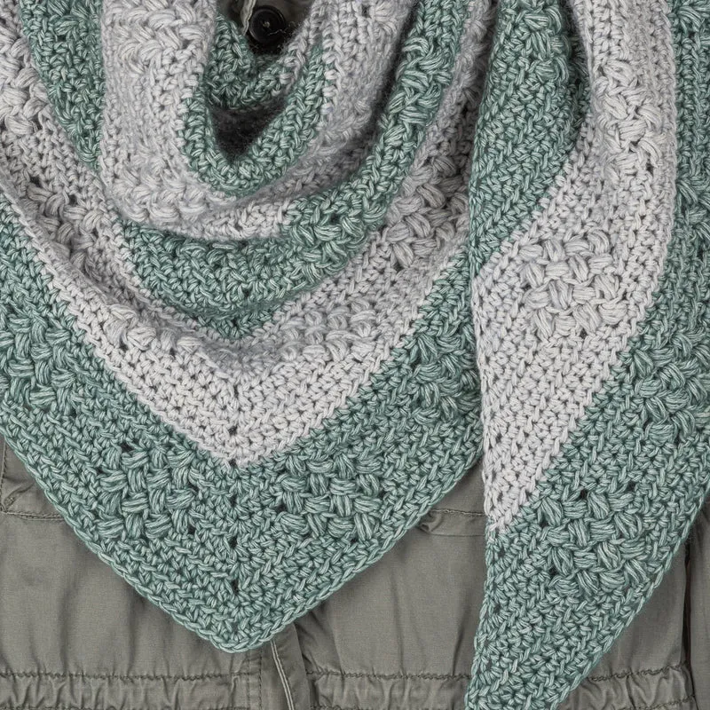 Yarn and Colors „Diamond Bobble Shawl“ Häkelpaket