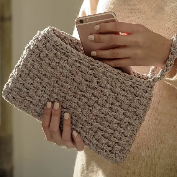 Häkelanleitung „RibbonXL Glitter Clutch“ (digital)