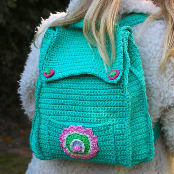 Häkelanleitung für einen Kinderrucksack (digital)