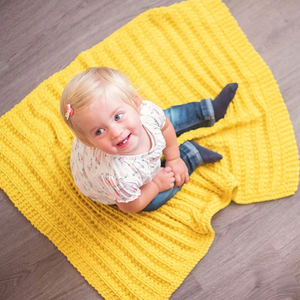 Strickanleitung DMC Natura XL Babydecke (digital)