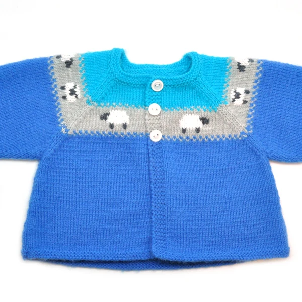 Strickanleitung „Partner“ – Babyjäckchen für Jungen