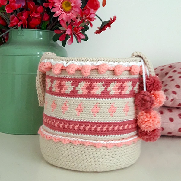 Häkelanleitung „Cute Crochet Boho Basket“