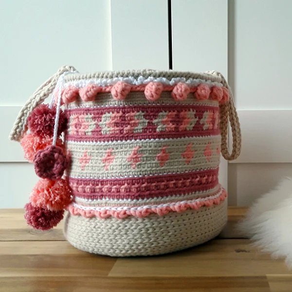 Häkelanleitung „Cute Crochet Boho Basket“