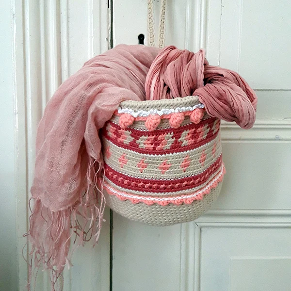 Häkelanleitung „Cute Crochet Boho Basket“