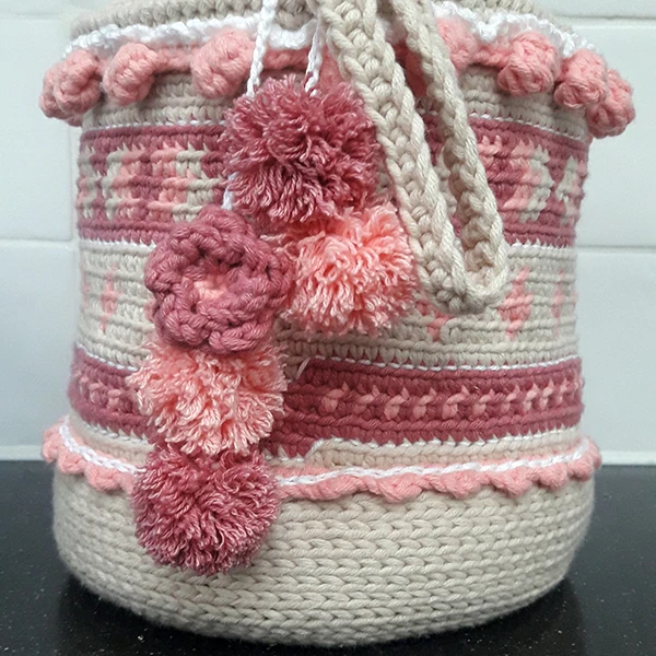 Häkelanleitung „Cute Crochet Boho Basket“