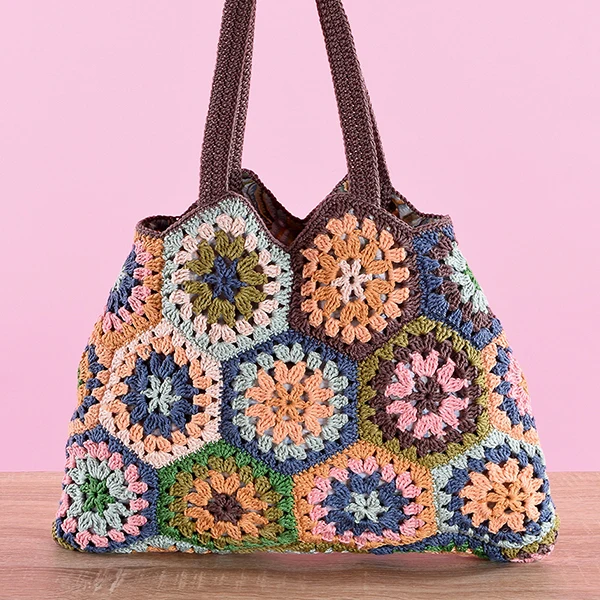 Häkelanleitung für die Catania-Granny-Square-Tasche (digital)