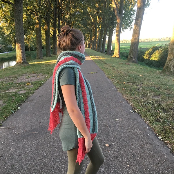 Häkelanleitung für einen Herbstschal