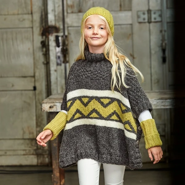 Strickanleitung „Brigitte Nr. 2“ – Kinderponcho (digital)