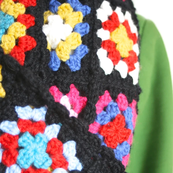 Häkelanleitung: Basic Merino Granny Square-Schal