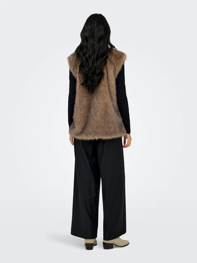 ONLDAWN LIFE FAUX FUR WAISTCOAT OTW