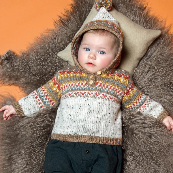 Strickanleitung für einen Jacquard-Babypullover (digital)