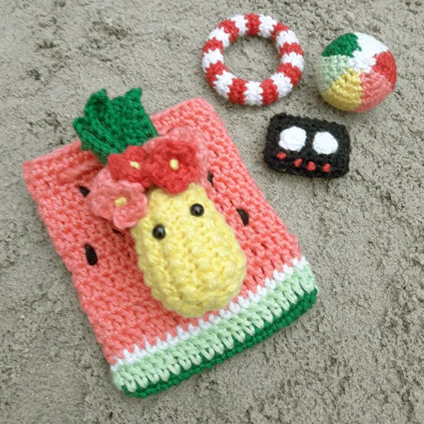 Häkelanleitung für einen Ananas-Schlüsselanhänger