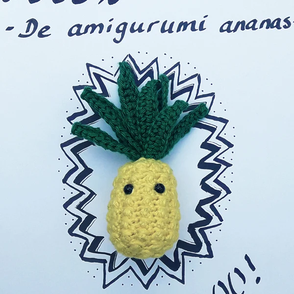 Häkelanleitung für einen Ananas-Schlüsselanhänger