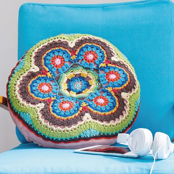 Häkelanleitung für das Catania-Mandala-Kissen (digital)