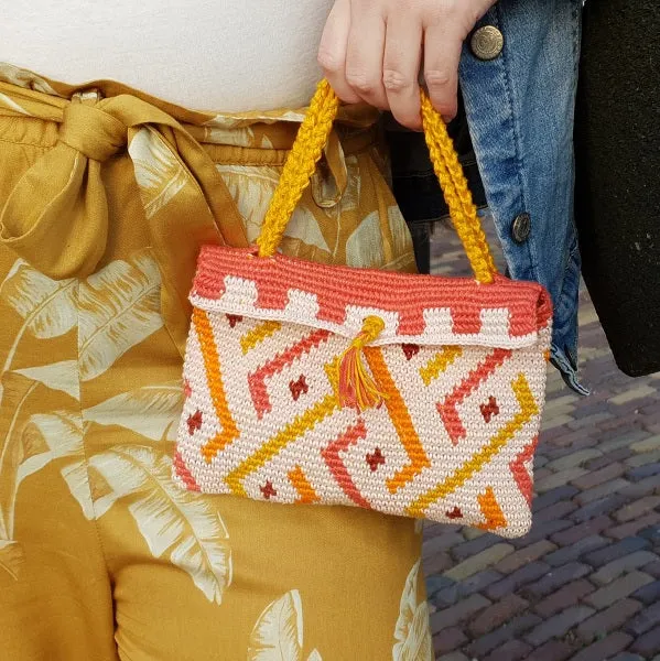 Häkelanleitung für die Clutch „Geo“