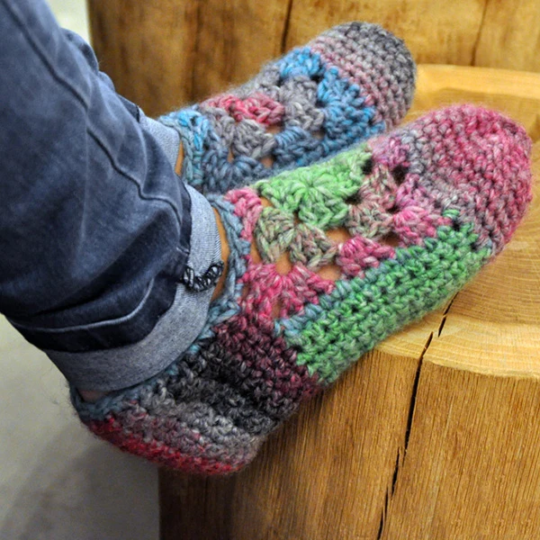 Häkelanleitung für Damenslipper (digital)