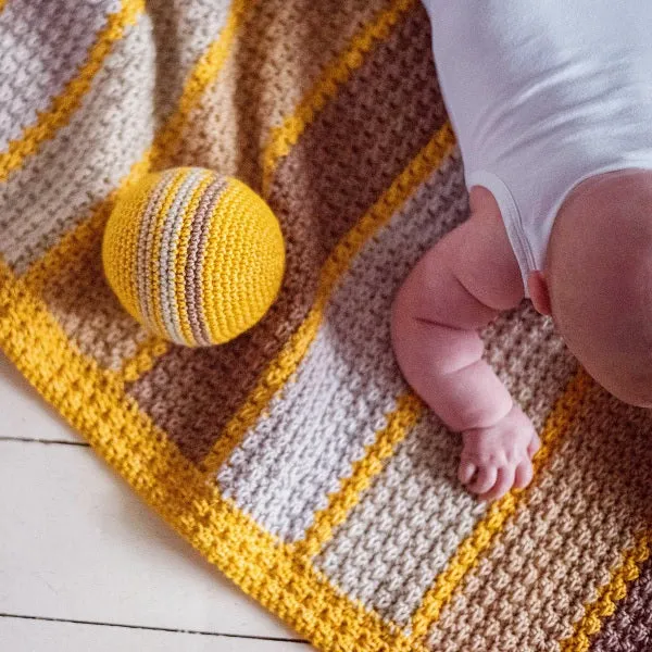 Häkelanleitung „Super Charming“ Babydecke
