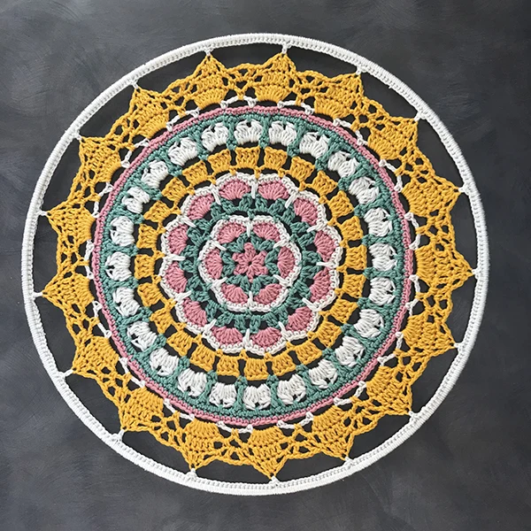 Häkelanleitung „Sonniges Mandala“ (digital)