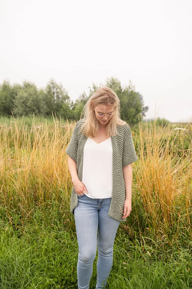 Pink Label Cotton Tube „Easy Peasy“ Jacke – Strickpaket