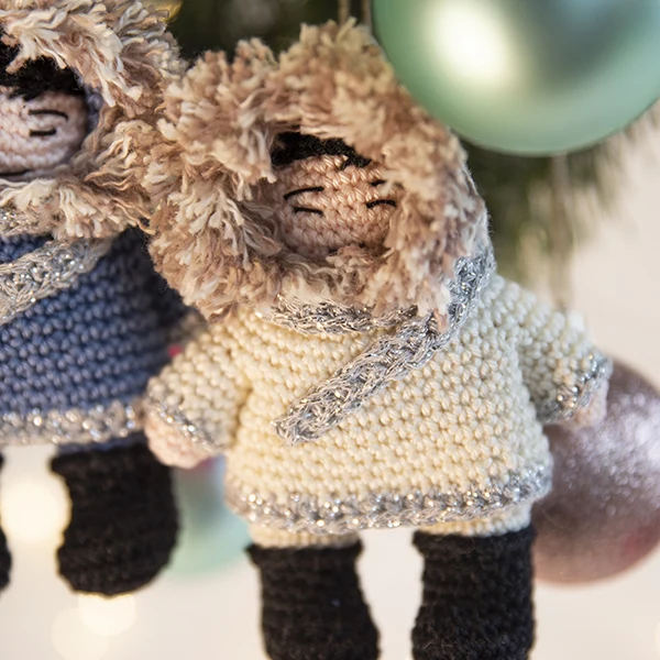Inuit-Weihnachtsanhänger-Häkelpaket