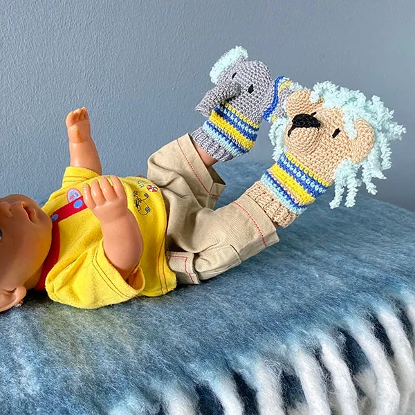 Häkelanleitung für Tier-Spielzeugsocken (digital)