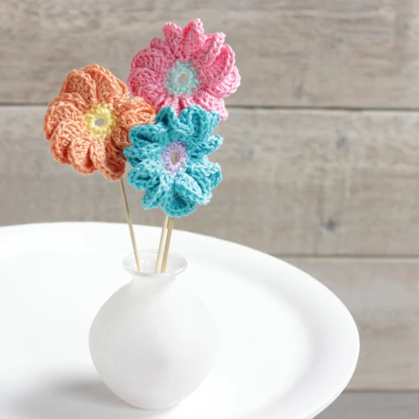 Häkelanleitung „Fröhliche Blümchen“
