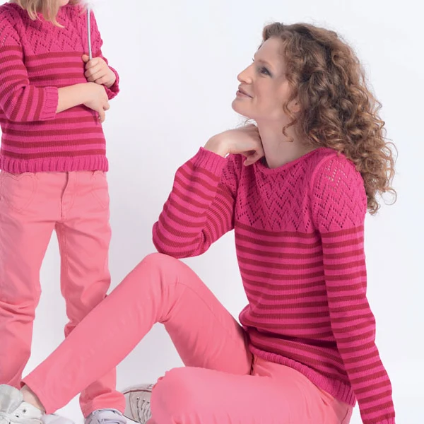 Strickanleitung „Phil Coton 3“ – Damenpullover