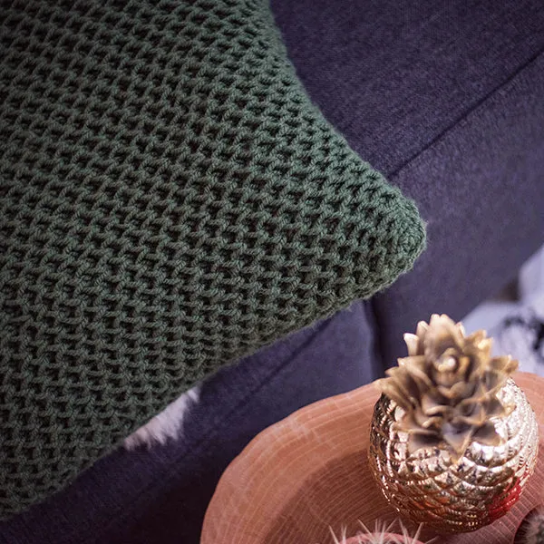 Strickanleitung „Patentmuster“-Kissen