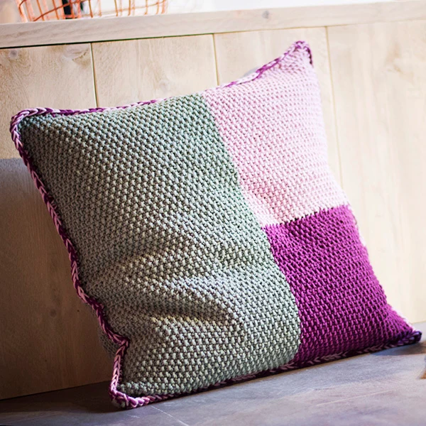 Strickanleitung „Cotton Mix 80“ – Kissen