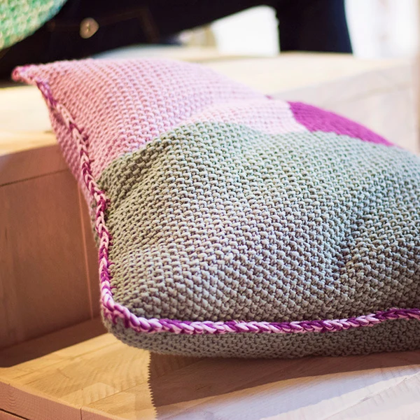 Strickanleitung „Cotton Mix 80“ – Kissen