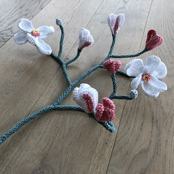 Häkelanleitung „Magnolienzweig“ (digital)
