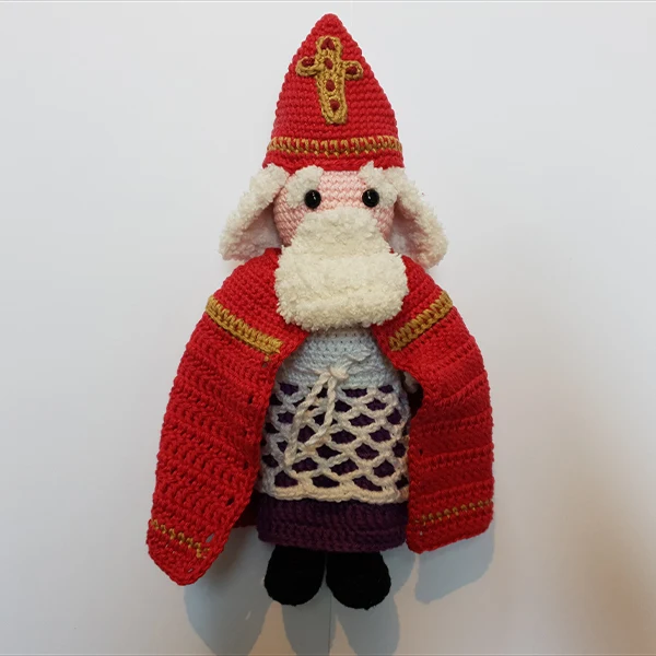 Häkelanleitung für eine Nikolaus-Ankleidepuppe (digital)
