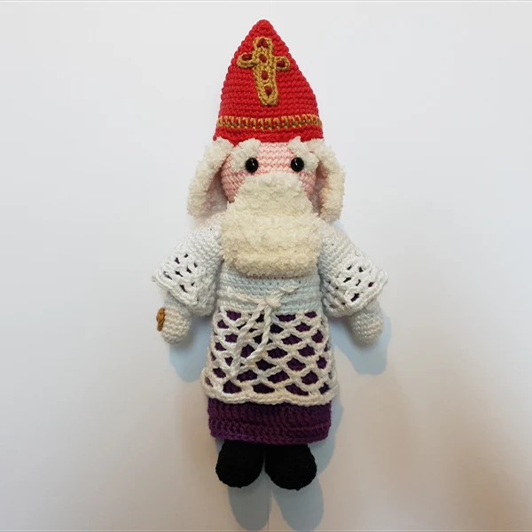 Häkelanleitung für eine Nikolaus-Ankleidepuppe (digital)