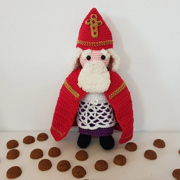 Häkelanleitung für eine Nikolaus-Ankleidepuppe (digital)