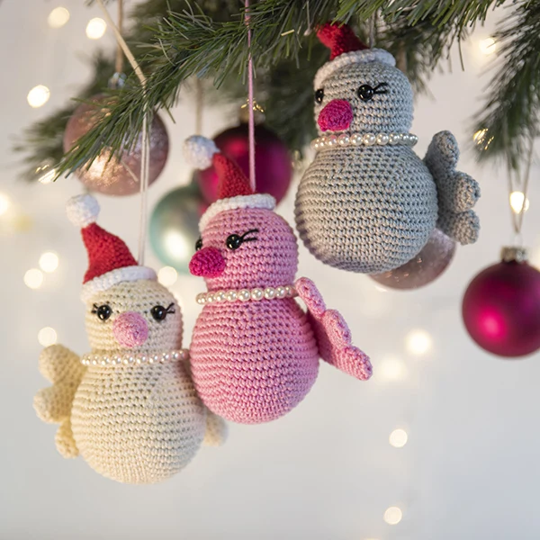 Häkelpaket für einen Vogel-Weihnachtsanhänger – Mrs. Milly
