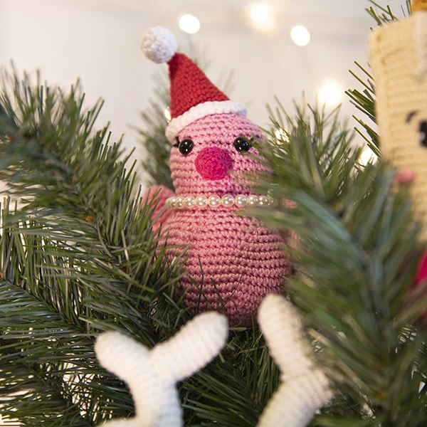 Häkelpaket für einen Vogel-Weihnachtsanhänger – Mrs. Milly