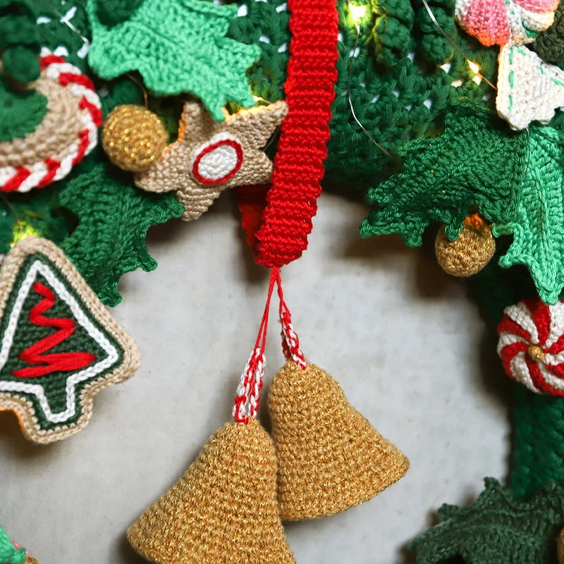 Weihnachtskranz-Adventskalender-Häkelpaket