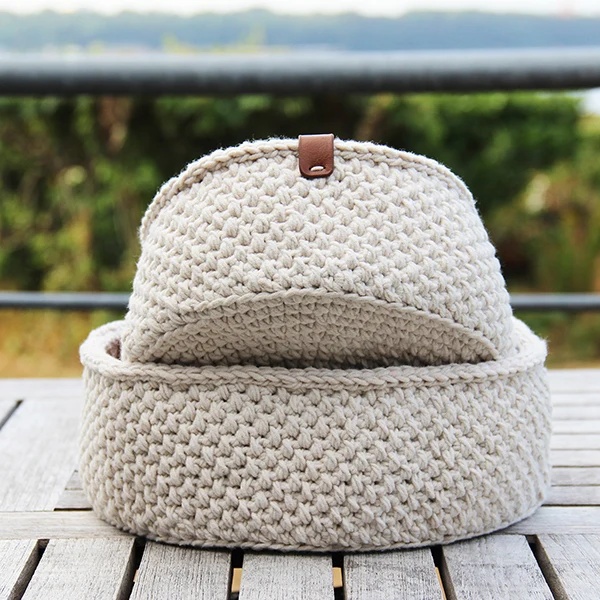 Häkelanleitung „Moss Stitch“-Körbchen von Go Handmade (digital)
